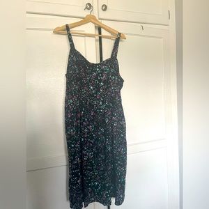 Torrid Womens Black Multicolor Floral Dress Size XLL Smocked Knee…